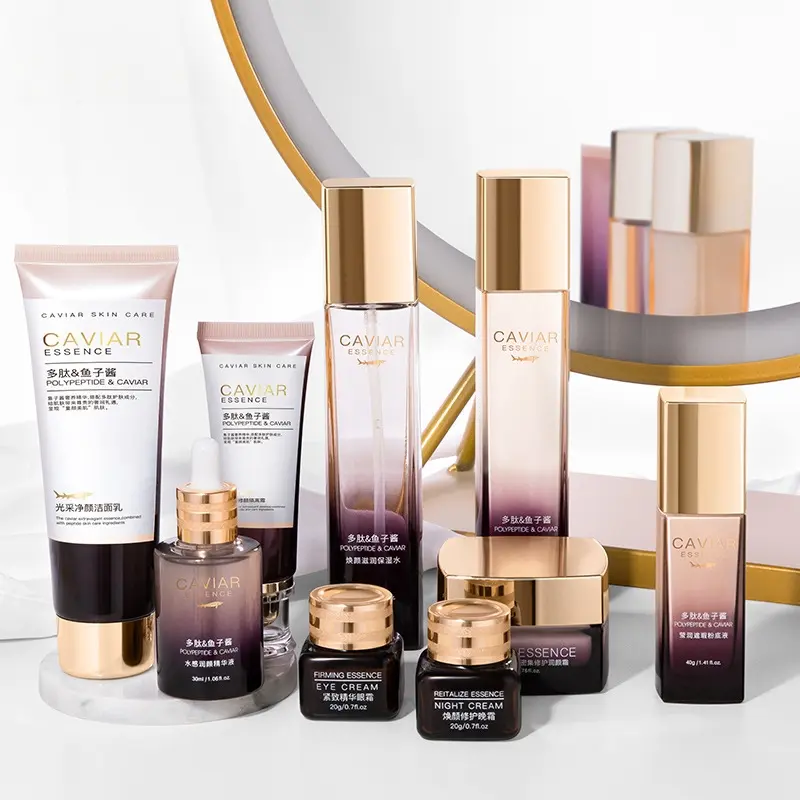 9-Piece Caviar Skincare Ultimate Glow Kit - Premium Brightening & Repairing, Hydrating & Moisturizing, for Even Skin Tone, Moisture, Hydrating Set, Moisture Glow Bundle