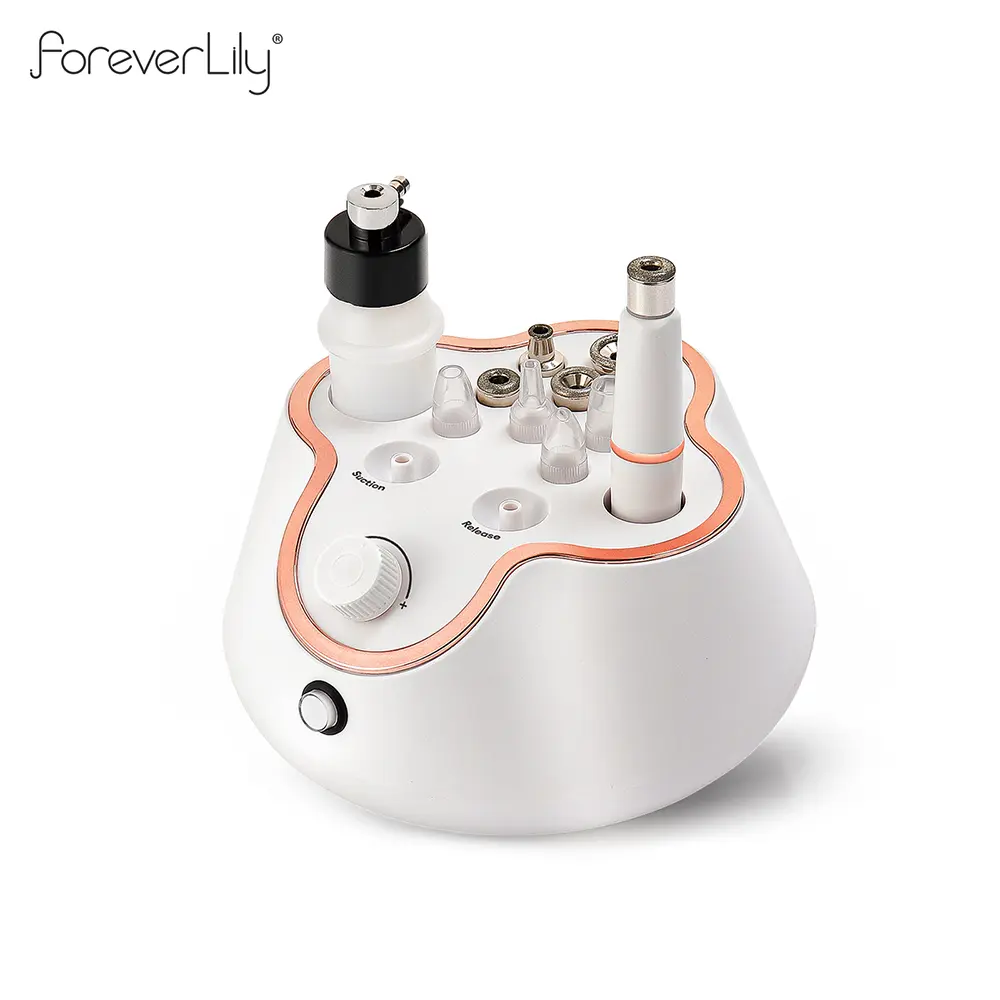 foreverlily 3-in-1 Facial Beauty Device - Diamond Microdermabrasion Machine with Water Spray Exfoliation, ABS Construction, for Acne-Prone & Dry Skin, Adults Mature Sensitive Skin, Daily Use, Girlfriend Gift, 1 Box (Facial Beauty Devices)