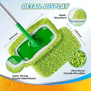 Reusable Ultra-fine Fiber Mop Pads(Mop Not Included),Compatible with Swiffer Sweeping Mop,Durable, Absorbent, Affordable,Washable Microfiber Pads for Mopping Floors