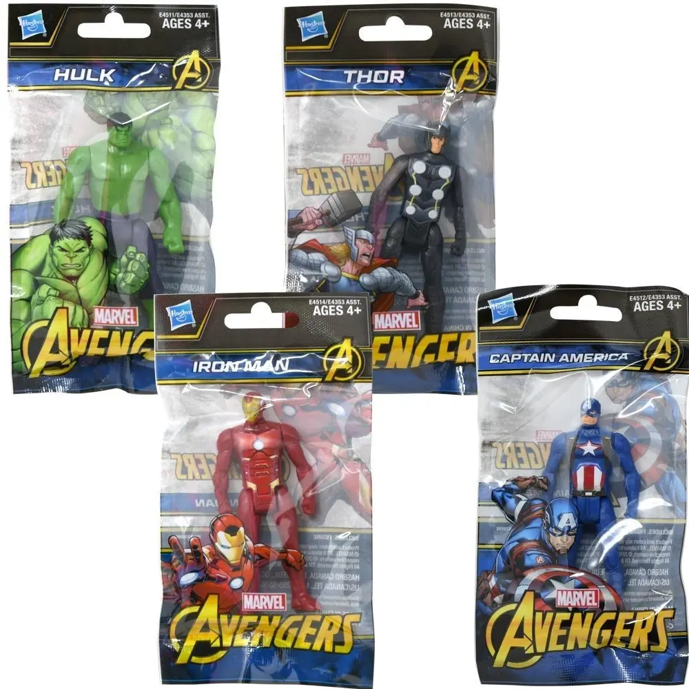 Hasbro Marvel Avengers 3.75 Inch Action Figures Random Blind Bag – Hulk Thor Iron Man Captain America Official Licensed Collectible Toys & Figurine