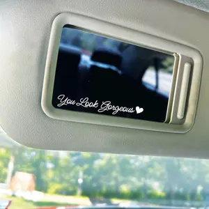 You Look Gorgeous Mirror Decal - Sun visor Mirror Decals - Mirror Sticker