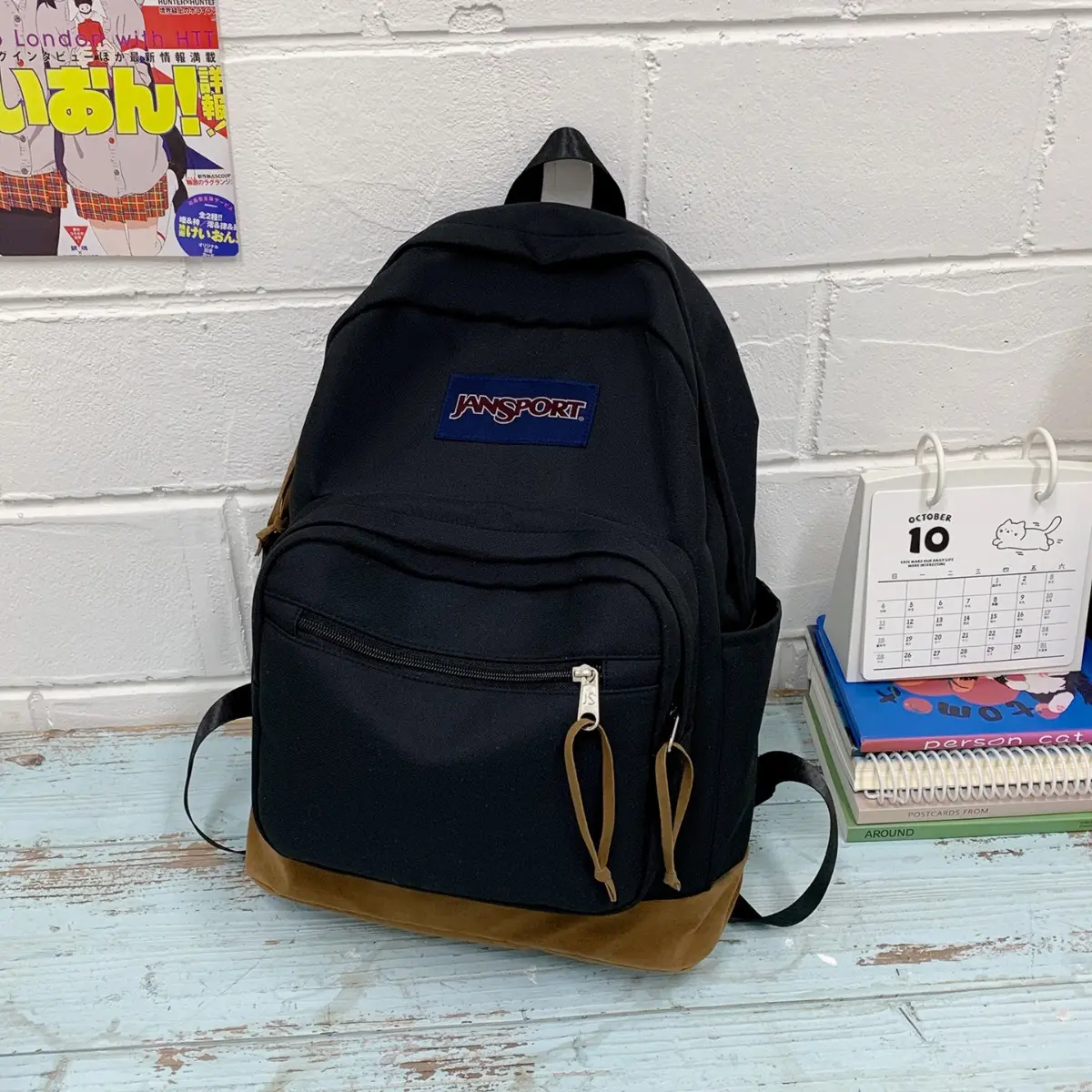 JanSport Cool Backpack, with 15-inch Laptop Sleeve - Large Computer Bag Rucksack with 2 Compartments, Ergonomic Straps, Navy | 15-inch Laptop Sleeve