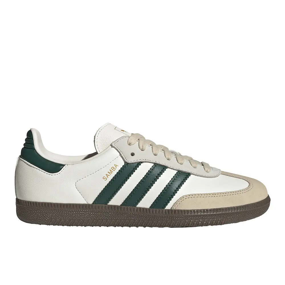 adidas Womens Samba Og Sneakers Shoes Casual - Green, Off White