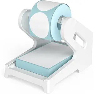 Label Holder, Thermal Shipping Label Holder for Rolls and Fan-Fold Labels, Desktop Label Printer Accessory for Office, Home