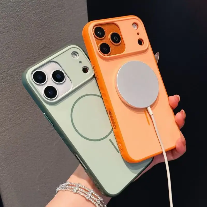 2-Tone Matte Skin-Feel Customized Acrylic Shell Smartphone Case for iPhone 16-17 Pro Max, Ultra-Thin Protective Cover with Grip Boost, Includes Screen Protector for Enhanced Smartphone Protection
