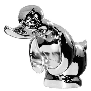 Angry Rubber Duck "Death Proof" Convoy Hood Ornament – Chrome Finish by Billings Artworks
