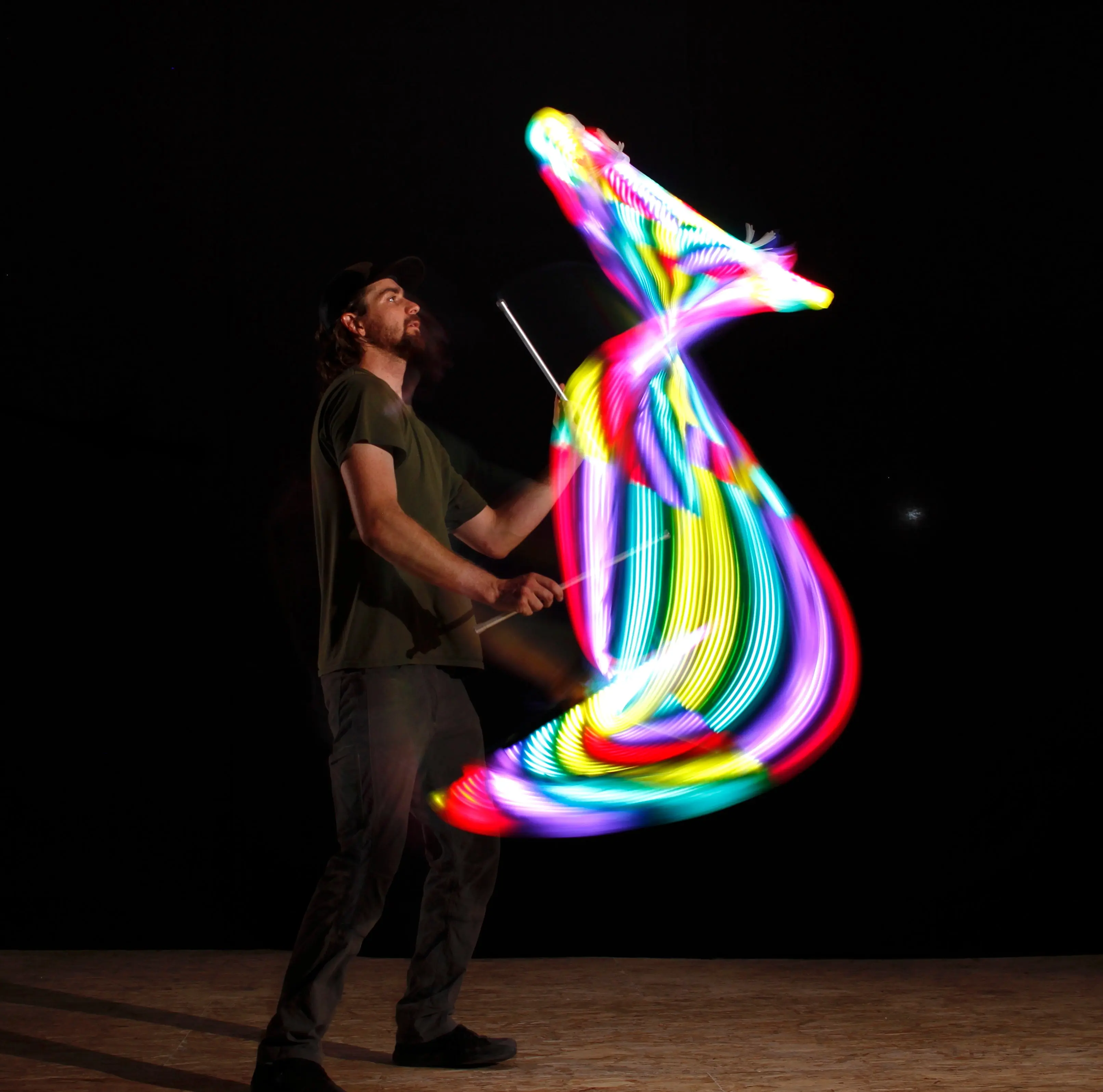 flowtoys full vision® LED flower stick :: incredible LED full pixel devil stick for performance