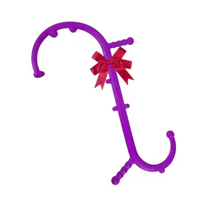 Massage Trigger Point Cane - Handheld Back, Neck, Shoulder, Leg & Feet Massager for Men & Women, Purple, Body Deep Tissue Comfort