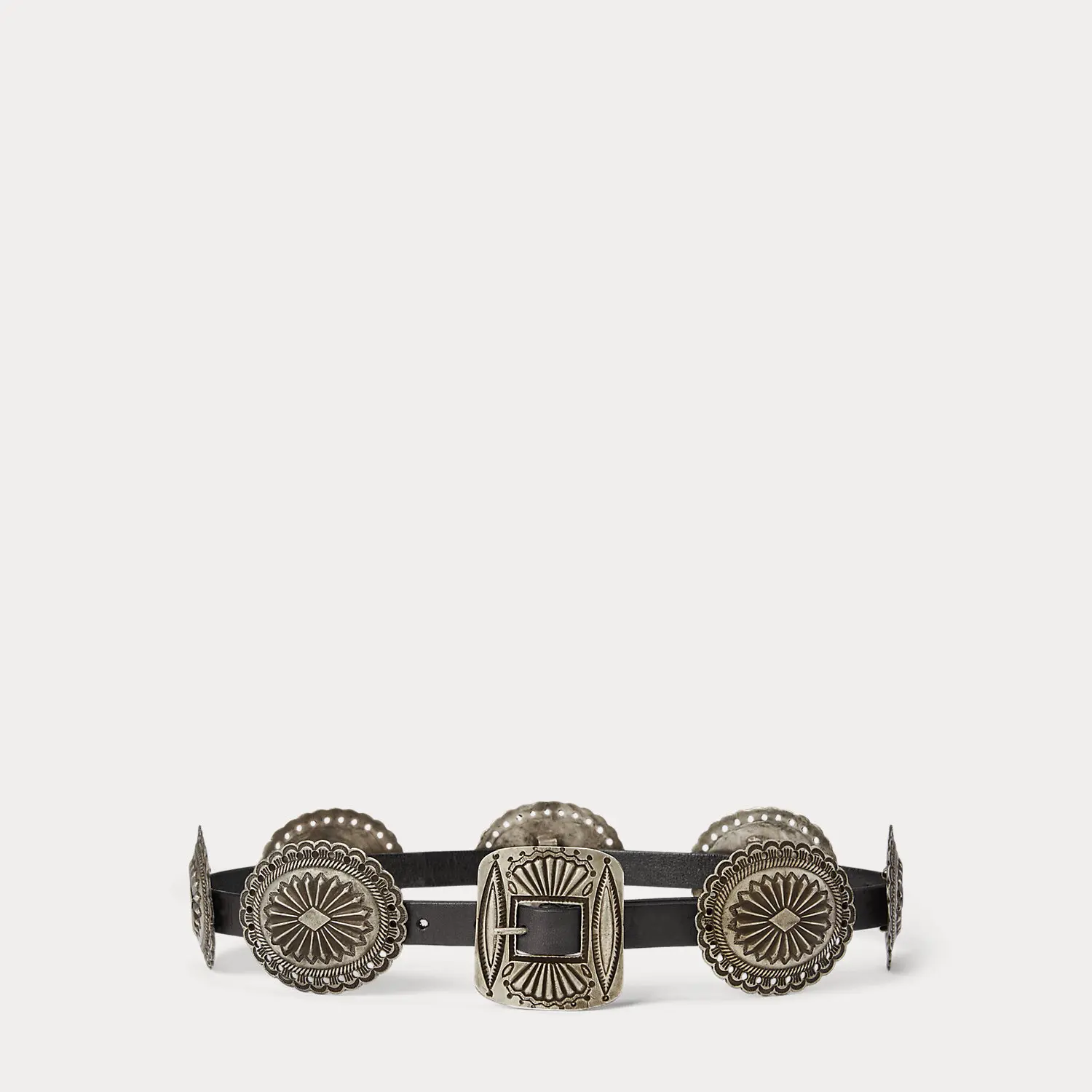 Polo Ralph Lauren - Metal-Accent Leather Belt Polo Ralph Lauren - Metal-Accent Leather Belt