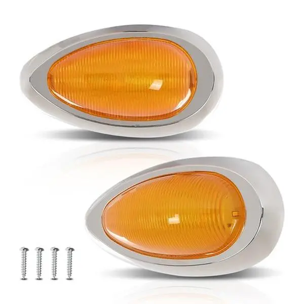 Fit For Freightliner Sleeper Cab Trucks Side Marker Turn Signal LED Lights