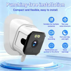 2k HD Wireless Window Camera, Ghz & 2.4GHz WiFi Indoor Security Cam, Color Night Vision, 24/7 Recording, Person Pet Detection, Easy Install