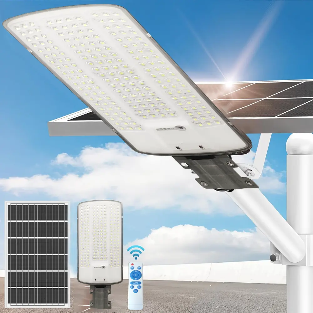 Solar Outdoor Lights 2500LM 200LED Security Lights,IP68 Waterproof,Suitable for Yard, Garage, Porch,Patio, Garden,Farm,Chicken Coop, Barn,Horse Stable,Pool,Outdoor Lights Waterproof Floodlight