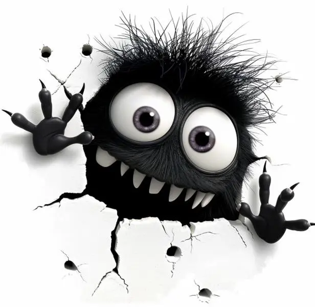 Cute Peeking Monster Car Decal Sticker, Funny & Adorable Vinyl Decal for Car Windows, Bumpers, Laptops, Motorcycles, Trucks, Waterproof, Weatherproof, Durable & Easy to Apply, Perfect for Monster Lovers & Car Decoration