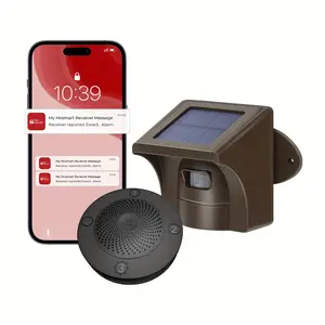 2024 Pro 3 Driveway Alarm with Phone App - 1/2 Mile Long Range Solar Wireless Driveway Alarm, Outdoor Driveway Alarms Wireless Outside Weatherproof Motion Sensor & Detector