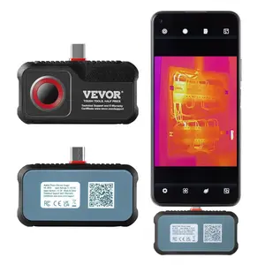 【DealsForYouDays】 VEVOR Thermal Imaging Camera for Android, 256x 192 IR Resolution Infrared Thermal Imager with Visual Camera, 25Hz Refresh Rate Thermal Camera for Smartphone/Tablet, -4-1022F Temperature Range, IP54dealsforyoudays
