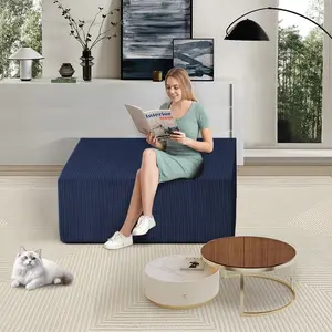 Cloud Sectional Couch Boneless Ottoman  Upholstered Footstoll Coffee Table Ottoman Bench, Seating Futniture for Both Indoor & Outdoor Home and Office