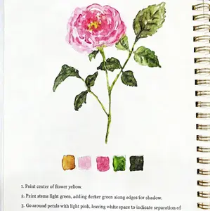 Watercolor Sketchbook Orchids with Vibrant Flower Palette for Creative Artists Hobbyists Perfect for Sketching Watercolor Paintings Ideal Beginners Acrylic Art Markers