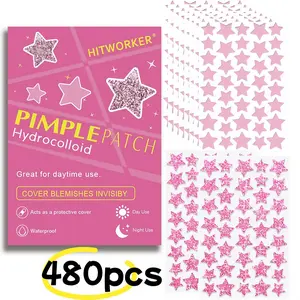 Star Combination Acne Patches, Hydrocolloid Acne Pimple Patch, Gentle Non-Irritating Covering Blemish Blackhead Spot Treatment, Effective Skin Care Solution