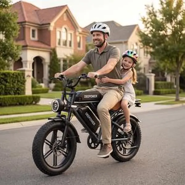 [2026 Gift&DEEPOWER Ebike】 Ebike 1500w Beast Power125Mile Range UL2849 20" All-Terrain Fat Tire Full!Suspension Electric Bike, Quick-Charge 60Ah/35Ah/20AhBattery