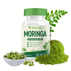 Revernal Moringa Capsules 800mg for Immune Support Gut Health Vitamins Natural Green Antioxidant Superfood Healthcare Dietary Fitness Edible Moringa Supplement - Bathroom