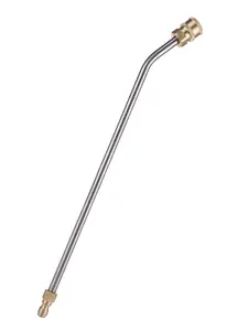 M MINGLE Pressure Washer Wand Extension, 30 Degree Curved Angled, Undercarriage and Gutter Cleaner Attachment, 1/4 Inch Quick Connect, 14 Inch