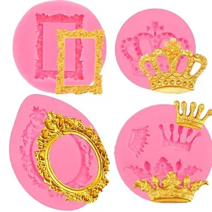 European Vintage Relief Cake Mold, Liquid Silicone Baking Mould, Chocolate Decoration, Fondant Cake Border, Retro Design, Silicone Molds