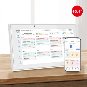 Digital Calendar, 10.1 Inch Wall Planner  Calendar&Chore Chart,1080P  Interactive Touchscreen  Touchscreen Interactive Display for Family Schedules - Wall Mount Included,  for Organizing Your 2025-2026 White