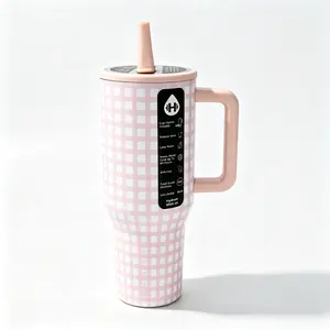 HydroJug 40oz, Portable Insulated Cup, Flip Straw Coffee Cup, Stainless Steel Travel Mug, Leak-Proof Water Bottle, Ideal Choice For Fitness Enthusiasts And Camping sport lover Stranger Things handle fit beer hot