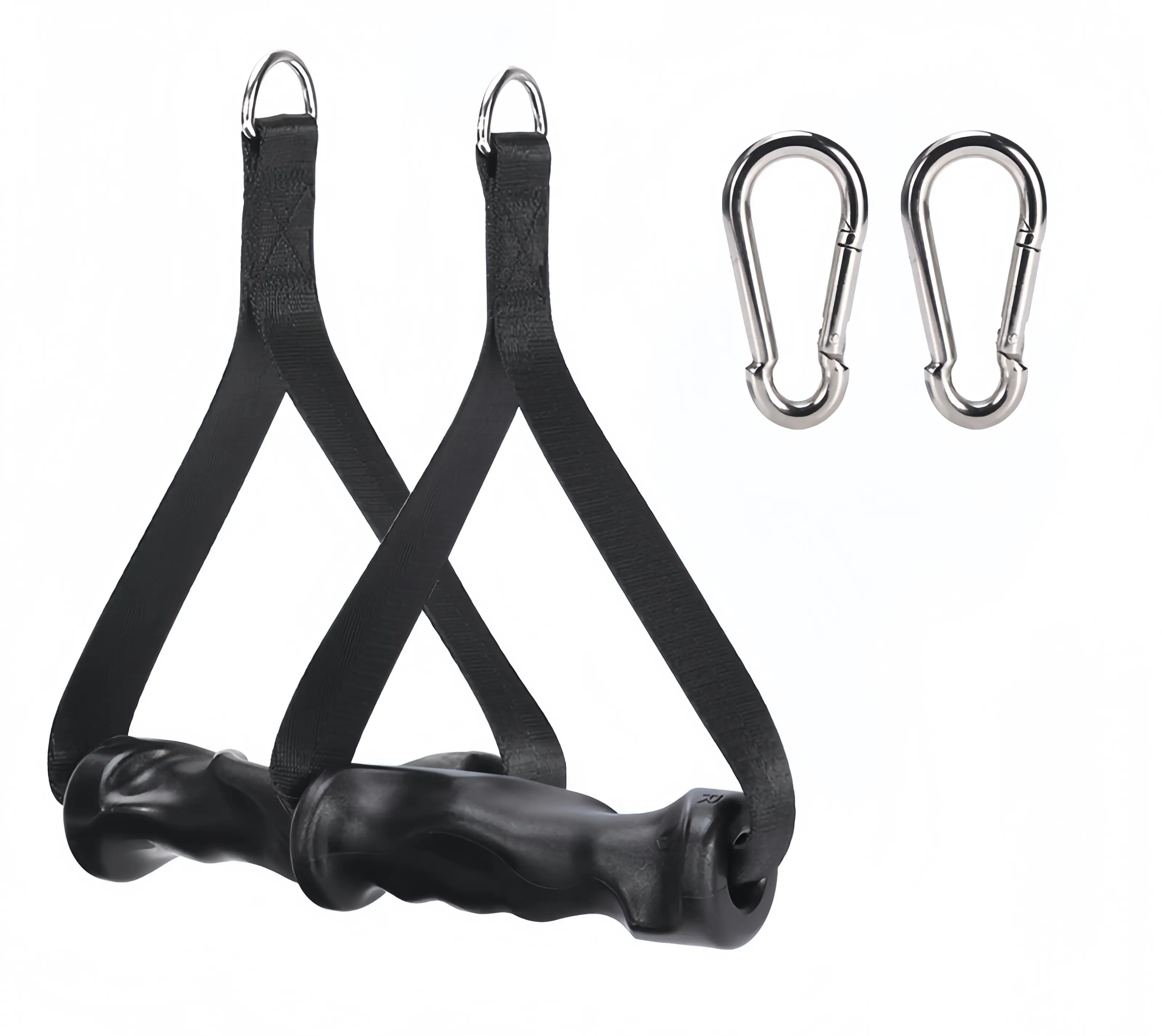 Cable Machine Handles Pair, Ergonomic Non-Slip Grip with 360° Swivel Eyelet, Heavy Duty LAT Pulldown Attachments for Home Gym Strength Training