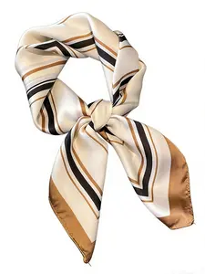 Women's Elegant Striped Print Scarf, Casual Soft Comfortable Shawl for Daily Wear, Fashion Accessories for Women & Girls, Boho Style Scarf