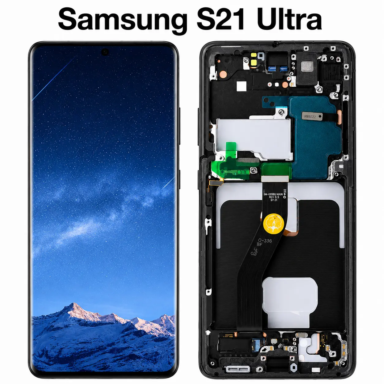 OLED LCD Screen with Touch Digitizer Display for Samsung Galaxy S21 Ultra 5G Mobile Phone Part