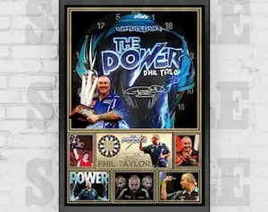 Phil 'The Power' Taylor Darts Legend Poster
