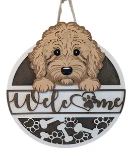 Goldendoodle Welcome Sign Door Hanger