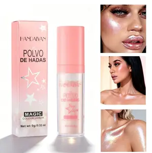 2-Color Fairy Dust Highlight Patting - Full Body Contouring & Clavicle Pearlescent Patting Powder for Face & Eye, Christmas Sparkling Body Glitter (2-Pack)
