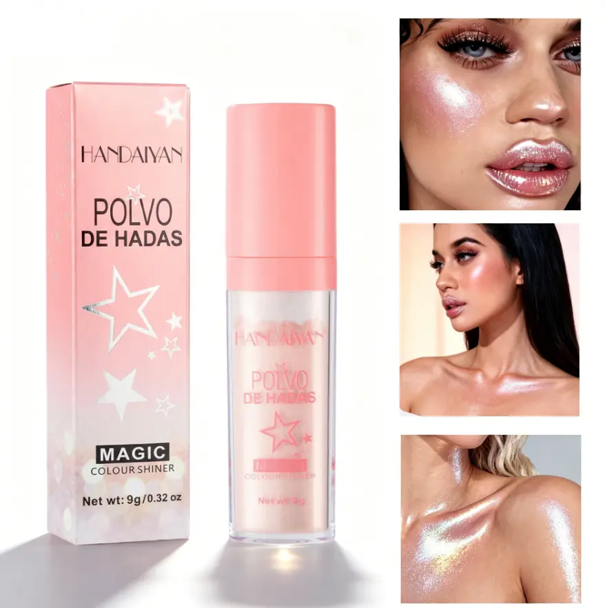2-Color Fairy Dust Highlight Patting - Full Body Contouring & Clavicle Pearlescent Patting Powder for Face & Eye, Christmas Sparkling Body Glitter (2-Pack)