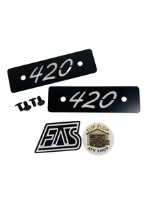 Honda 420 Footpeg Delete Plates