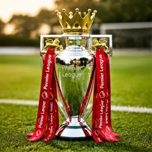 Premier League Trophy Model, Soccer Trophy, Perfect Sports Award Replica, Football Championship Collectible, Fan Gift, Ideal for Desk and Living Room