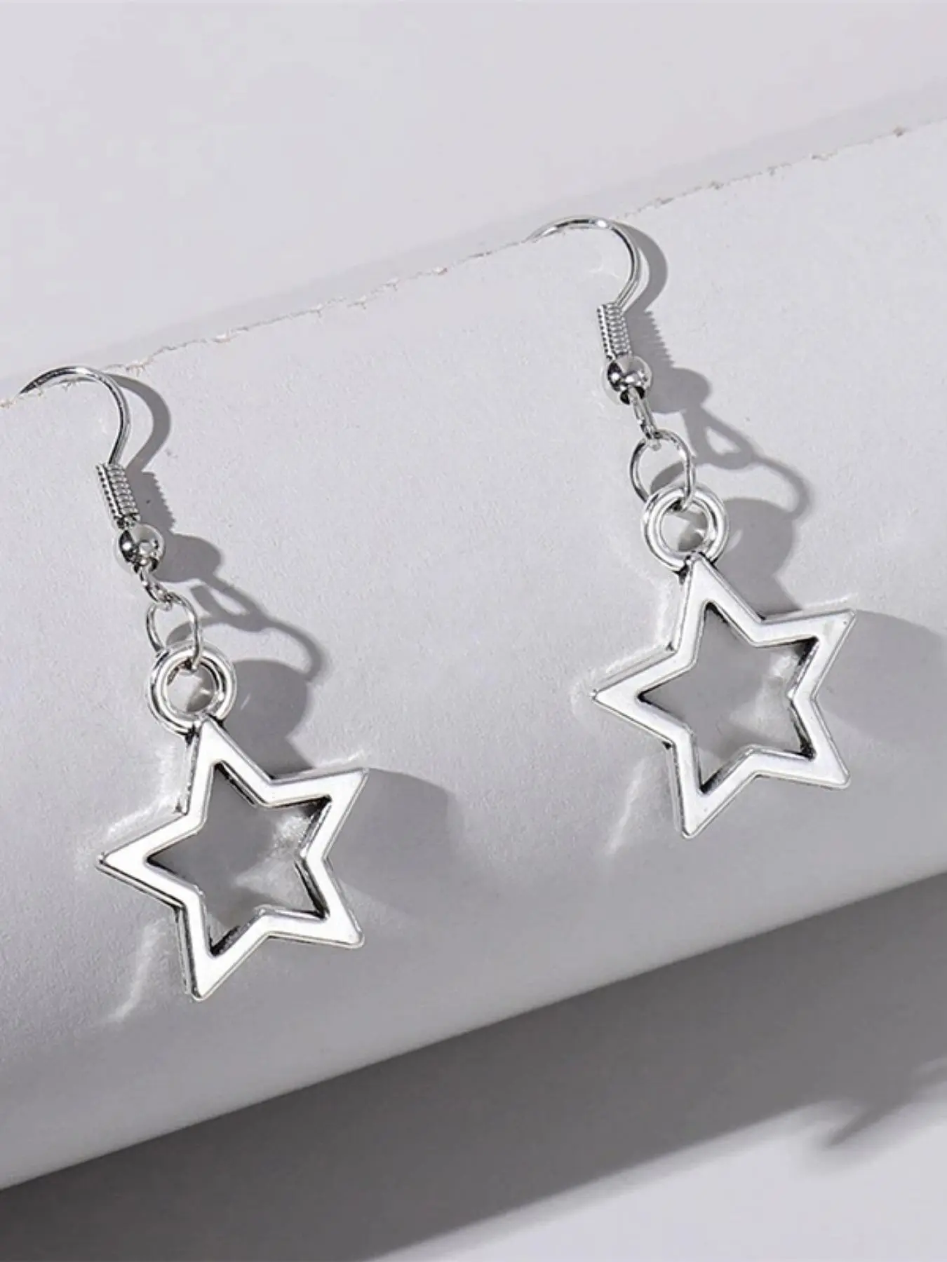 1 Pair Star Drop Earrings, Minimalist Style Earrings, Versatile Earrings, High Quality Hypoallergenic Earrings, Trendy Jewelry, Fashion Jewelry for Women