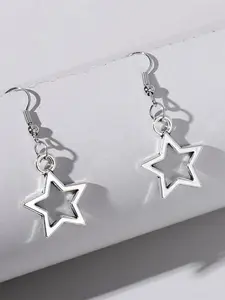 1 Pair Star Drop Earrings, Minimalist Style Earrings, Versatile Earrings, Fashion Jewelry for Women