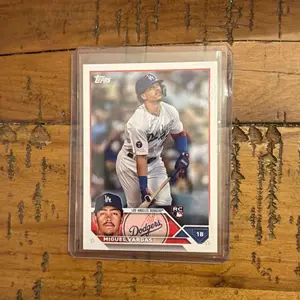 baseball topps 2023 Base Set Series One #163 Miguel Vargas Los Angeles rookie
