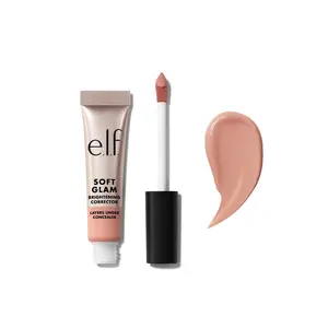 e.l.f. Soft Glam Brightening Color Corrector - Under-Eye Brightener for Dark Circles, Cake & Crease Resistant w/Hyaluronic Acid, 3 Shades, $5