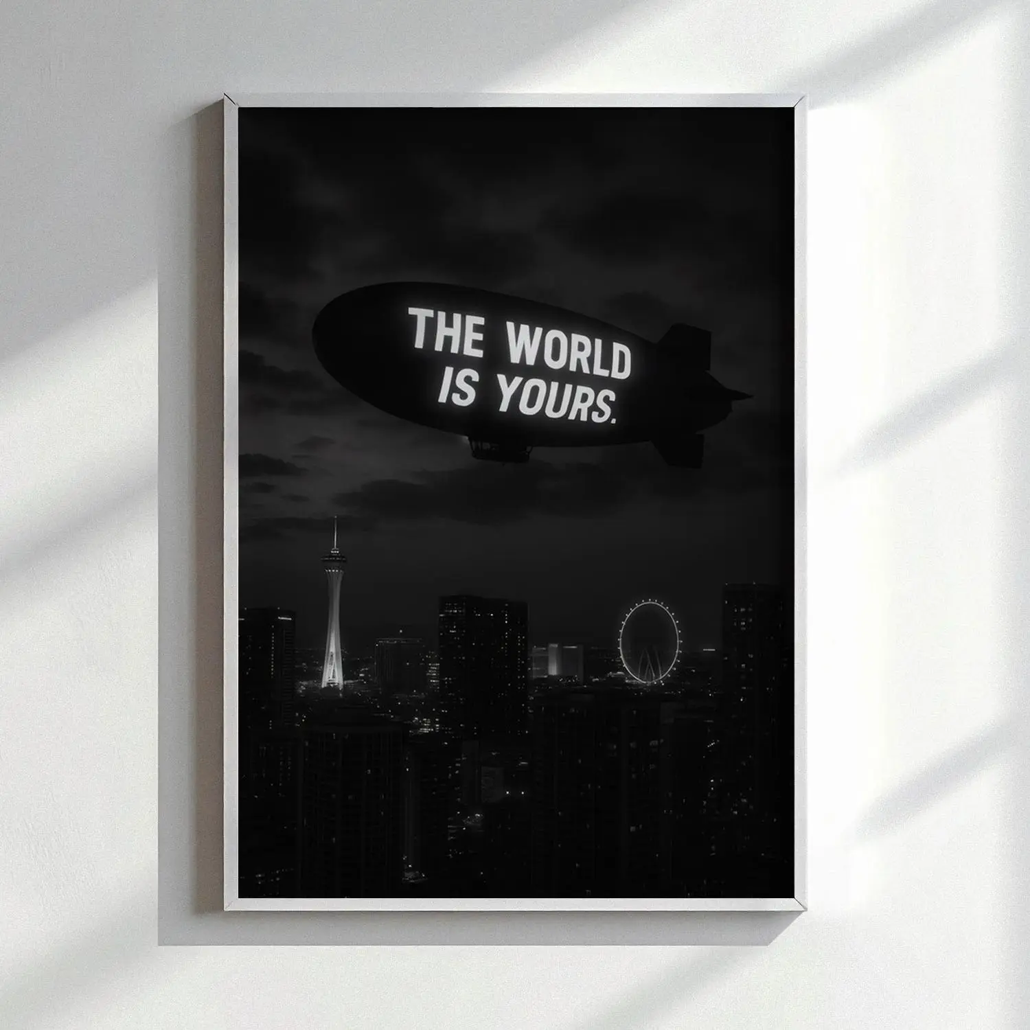 The world is yours - Motivational Poster, Inspirational Wall Art, Home Gym Decor,Motivation Wall Art,Office Art,Success Quote