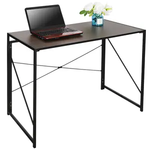 JupiterForce Computer Writing Desk Modern Study Desk Industrial Style Folding Corner Table