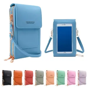 Women's Fashion Touchscreen Crossbody Phone Bag, Spacious Multi-Functional Design, Detachable Strap, Zipper Closure, Card/coin Pocket, Phone Wallet Purse