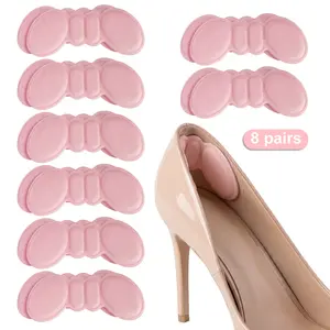 8 Pairs Premium Foam Heel Pads for Shoe that are Too Big Inserts Grips, Back of Heel Cushions Protectors Liner Heel Slip Pads,Blisters, Filler for Loose Shoe Fit