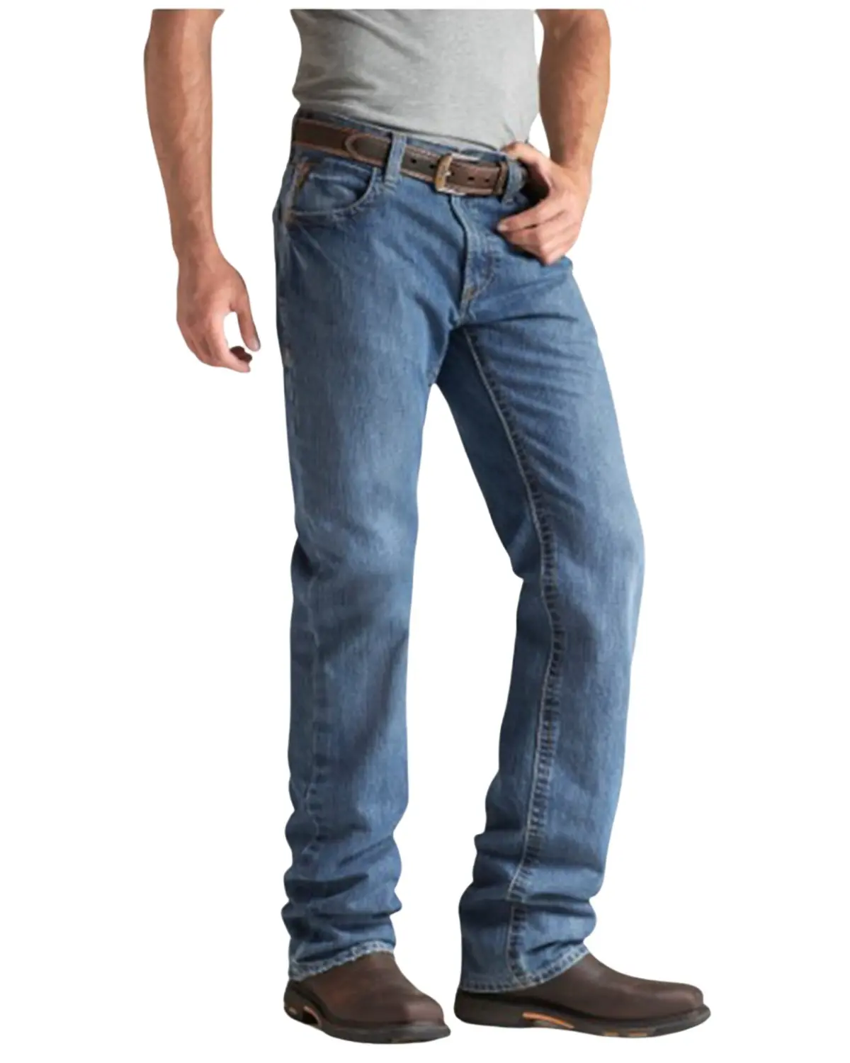 Ariat Men's Men'S Fr M3 Medium Wash Loose Basic Stackable Straight Leg Jean - 10014449-Big