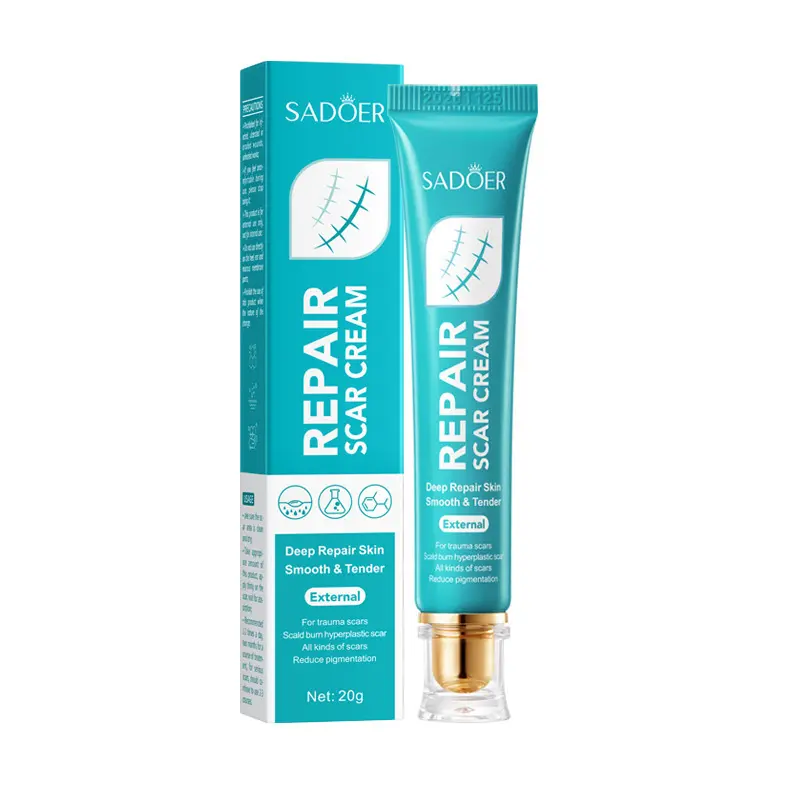 Advanced Scar Gel, Silicone Scar Gel, Treats Old and New Scars, Reduces the Appearance of Scars from, Body, Face, Stretch Marks, Surgical Scar, Keloids, Acne, Burns and More, 20g