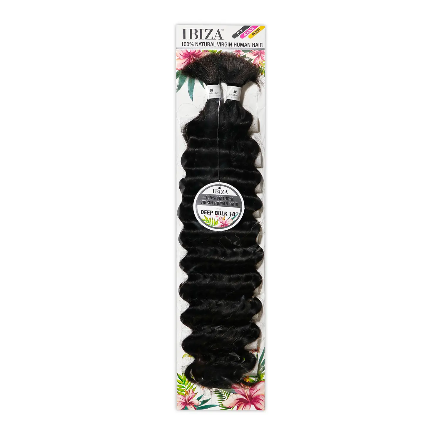 Ibiza Santa Cruz Ibiza Deep Bulk 18-Inch Natural Virgin Human Hair Extension for Braids and Goddess Locs, Dyeable Healthy Hair with Longevity, Virgin Hair Extension, Hair Braids