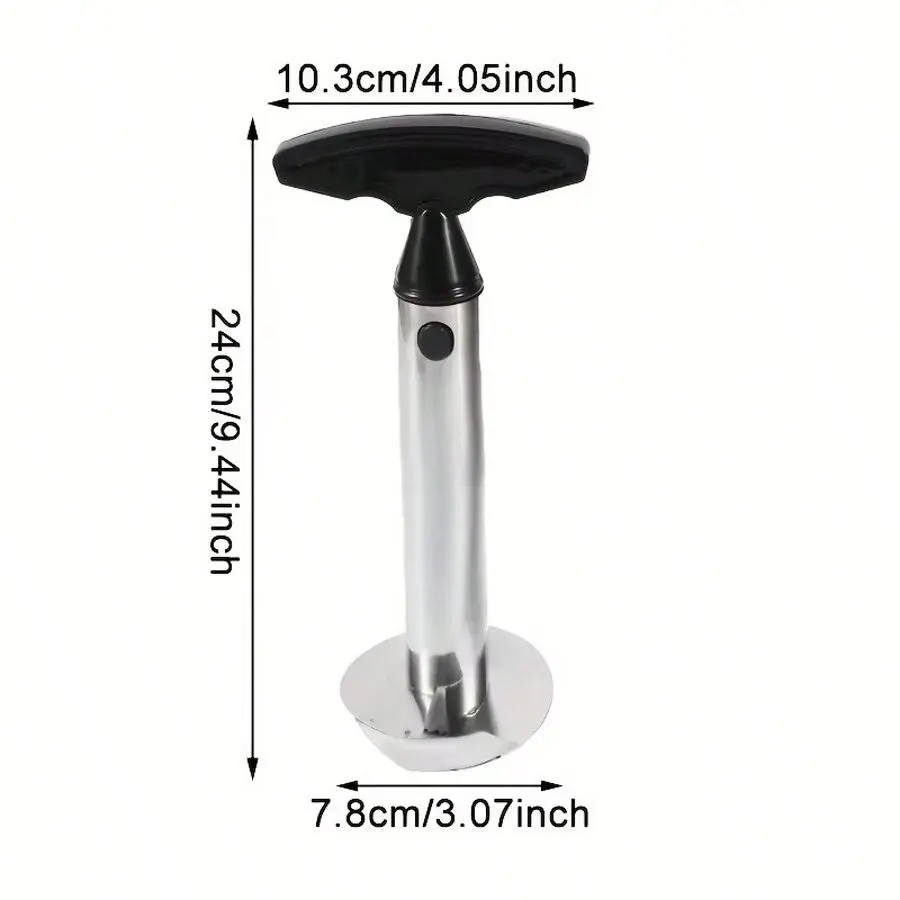 Stainless steel pineapple core remover and slicer, an easy-to-use kitchen tool for easily removing pineapple cores and slicing, Corer, Durable Fruit Tool
