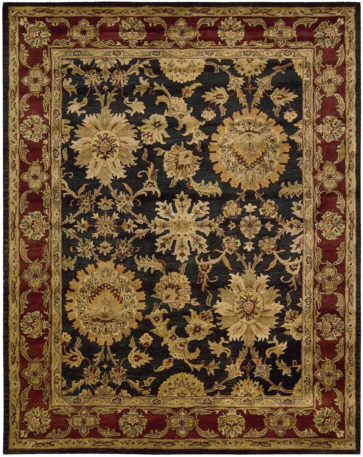 Nourison Home Jaipur JA18 Black Traditional Tufted Rug